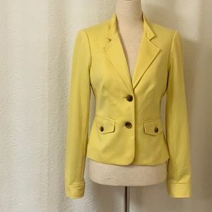 NWT The Limited Lemon Yellow Blazer XS